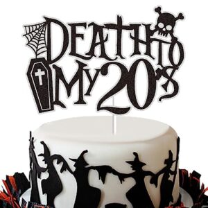 death to my 20’s happy birthday cake topper funny funeral rip twenties cheers to 30 years happy 30th birthday cake decoration death to my youth 30th birthday party supplies