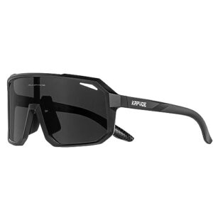 kapvoe polarized cycling glasses sports sunglasses, uv400 protection running fishing driving baseball glasses for men women