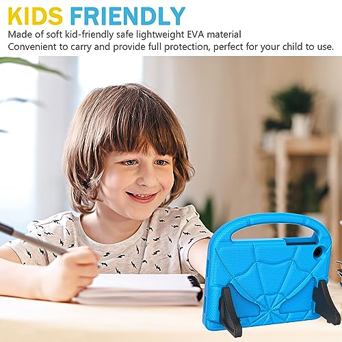 TCL Tab 8 LE Case for Kids(Model: 9137W, 2023 Released), Lainergie Lightweight Shockproof Kids Friendly Cover with Handle Kickstand for TCL Tab 8 LE Model: 9137W/ TCL Tab 8 WiFi Model: 9132X - Blue