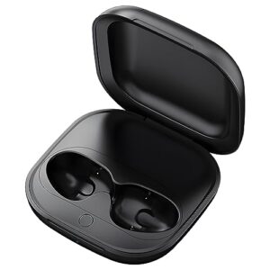 wireless charging case for beats fit pro, replacement charger case for beats fit pro with bluetooth pairing, 700mah built-in battery, support wireless and wired charging, not include earbuds (black)