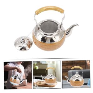 Yardwe stainless steel teapot pour over coffee kettle water boiling pot stovetop tea kettle water boiling kettle boiling water kettle stainless steel water kettle honk office with handle