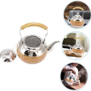 Yardwe stainless steel teapot pour over coffee kettle water boiling pot stovetop tea kettle water boiling kettle boiling water kettle stainless steel water kettle honk office with handle