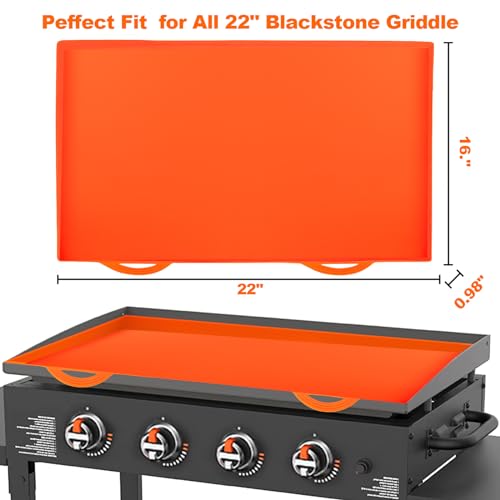 36” Blackstone Griddle Cover Silicone Griddle Mat for 36 Inch Blackstone Griddle, Heavy-Duty Food Grade Silicone Mat to Protect from Pollen, Debris and Rust, All-Season Protective Griddle Cover