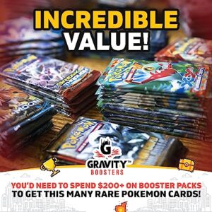 60x Rares Power Box | 60 Rare Cards | for Pokemon Collectors | Powerful & Fun Cards | 100% Authentic Cards | Oops! All Rares! | Bundled w/GRAVITY BOOSTERS Deck Box