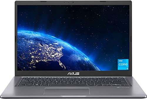 ASUS VivoBook Thin and Light Laptop 2022 | 14" FHD IPS Intel Core i3-1115G4 | 8GB DDR4 256GB NVMe SSD | Slate Grey HDMI USB-C Backlit Keyboard with FP Reader | Windows 11 Pro w/TLG 32GB USB