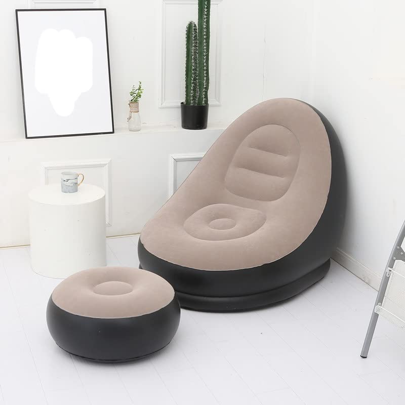 EYHLKM Lazy Couch Covered Chair no Padded Recliner Couch Sofa Living Room Inflatable Lazy Couch