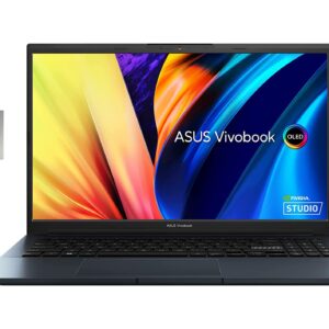 ASUS 2022 VivoBook Pro 15 15.6" 2.5K 120Hz Business Laptop, AMD Ryzen 7 6800H, NVIDIA GeForce RTX 3050, Backlit Keyboard, Win 11, Blue, 32GB Snowbell USB Card, (16GB LPDDR5 | 1TB PCIe SSD)