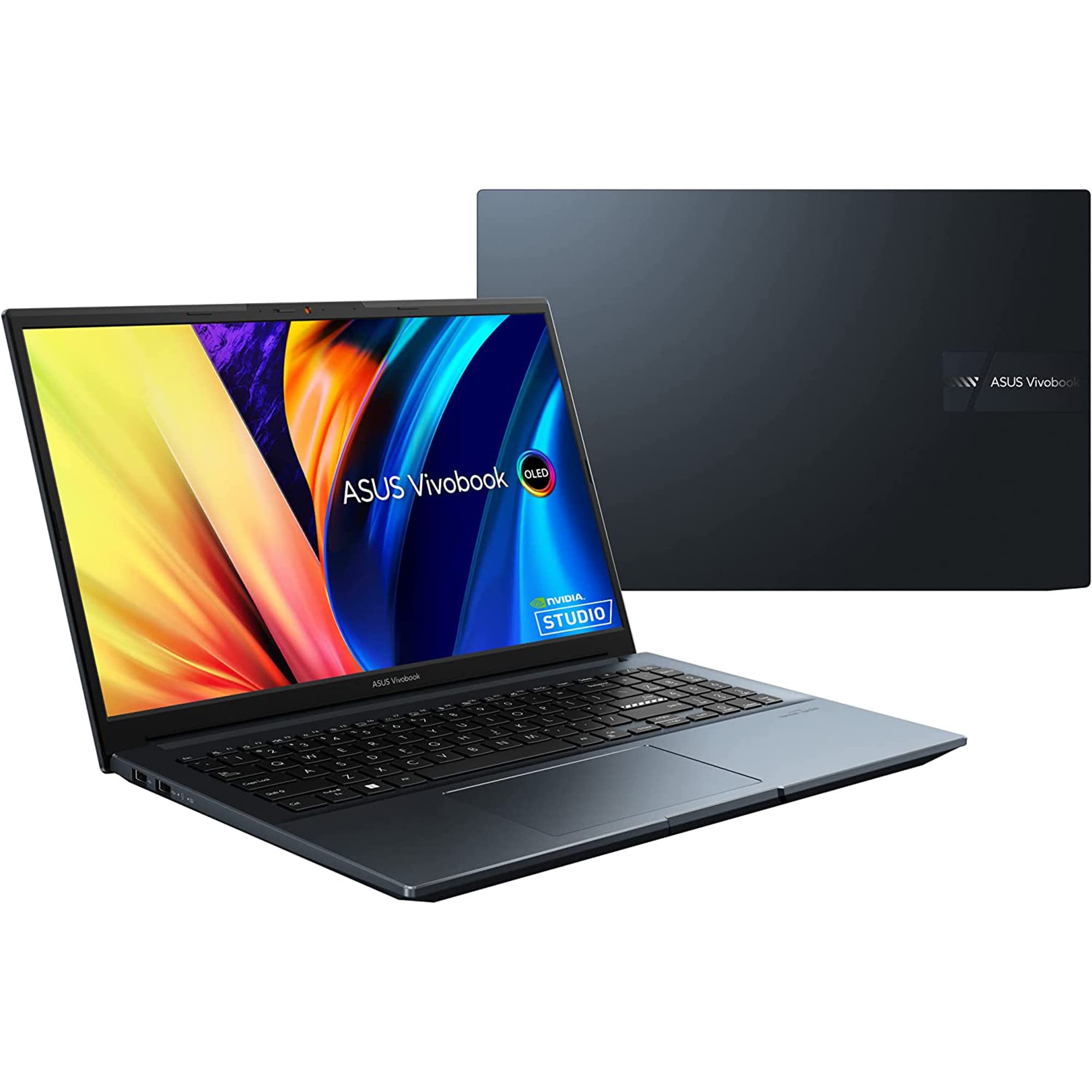 ASUS 2022 VivoBook Pro 15 15.6" 2.5K 120Hz Business Laptop, AMD Ryzen 7 6800H, NVIDIA GeForce RTX 3050, Backlit Keyboard, Win 11, Blue, 32GB Snowbell USB Card, (16GB LPDDR5 | 1TB PCIe SSD)