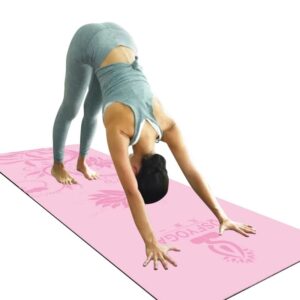 DOUBAO Non-slip Suede Printed Yoga Mats Portable Travel Pad for Fitness Pilates Gym Exercise Sport Multiple Uses Mat Blankets 1.5mm (Color : E)