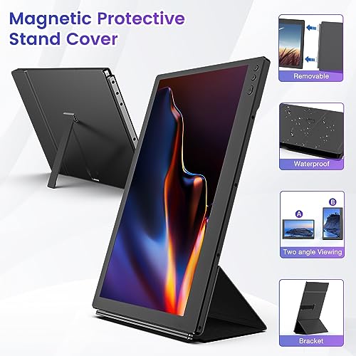 SMISEACOW Laptop Portable Monitor, Kwumsy 11.6'' 1366 * 768 Display,Supports Windows/MAC/Android/Chrome/Linux Systems, Type-C/Mini HDMI Interface, Your Laptop Monitor Extender