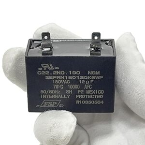 w10350564 compatible with whirlpool refrigerator run capacitor wpw10350564