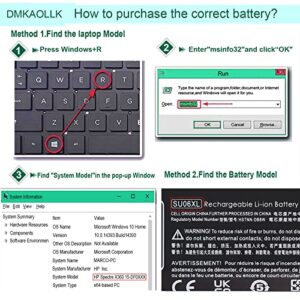 DMKAOLLK 84.08WH SU06XL L29184-005 Battery for HP Spectre X360 Convertible 15-df1033dx 15-df1043dx 15-df0013dx 15-df0033dx 15- df0xxx 15-df1xxx 15t-df000 15-DF 15T-DF Series L29048-271 SU06084XL