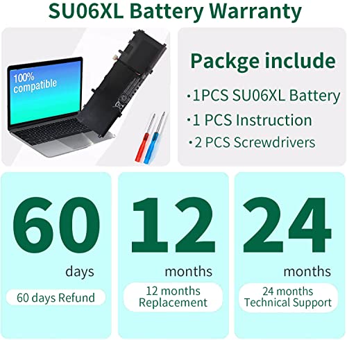 DMKAOLLK 84.08WH SU06XL L29184-005 Battery for HP Spectre X360 Convertible 15-df1033dx 15-df1043dx 15-df0013dx 15-df0033dx 15- df0xxx 15-df1xxx 15t-df000 15-DF 15T-DF Series L29048-271 SU06084XL