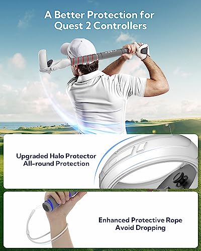 Zybervr Handle Attachment for Meta Quest 2 Controller Accessories, Gorilla Tag Long Arms Grips for Quest 2 Beat Saber Golf Club