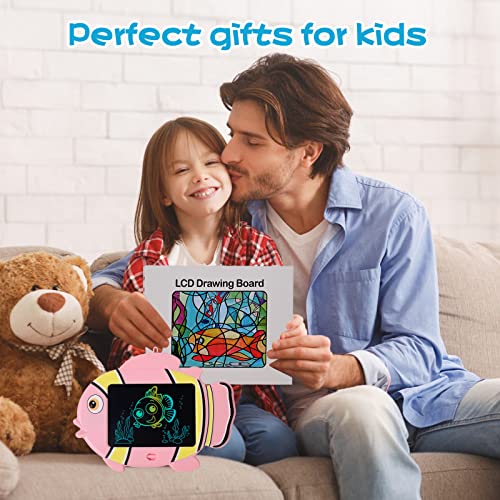 rivoeis 9 Inch LCD Writing Tablet Toddler Toys, Learning Doodle Board Drawing Pad for Kids, Drawing Board Toy Christmas Birthday Gifts, Drawing Tablet for Girls Boys
