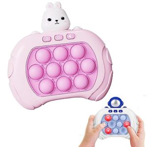 quick push bubble competitive game console series, pocket game console for kids, quick push game toys, children's breakout speed push game machine decompression toy for kids ages 3-12 years old (a)