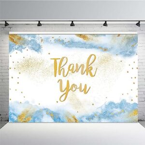 mehofond 7x5ft thank you for all you do backdrop graduation gold and light blue cloud watercolor father staff teachers professors doctors banner background retirement party supplies decorations