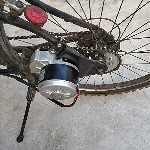 HinLIaDa Electric Bike Conversion Kit, 350W 24V/36V Electric Bike Left Side Drive Motor Kit Mountain Bike Conversion Custom Electric Geared Bicycle Derailleur Fit Most of Common Bicycle