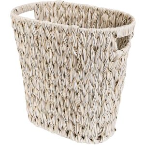 granny says wicker trash can, waterproof bathroom trash can, wicker waste basket for bathroom, decorative boho trash can, waste basket for bedroom, office, 19 liters/5 gallons