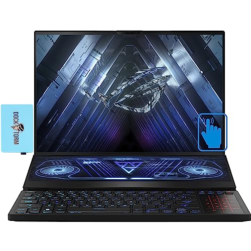 ASUS ROG Zephyrus Duo 16 Gaming Laptop 16'' 165Hz IPS Touchscreen WUXGA (1920x1200) (AMD Ryzen 7 6800H, 64GB DDR5, 2x1TB PCIe SSD RAID 0 (2TB), GeForce RTX 3060, Win11Home) w/Hub