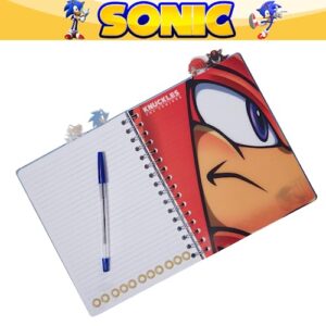 Innovative Designs Sonic the Hedgehog Tab Journal Notebook, Spiral Bound, 96 Lined Pages, 8 x 7 inches, Blue