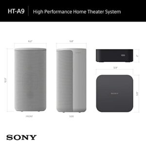 Sony 83 Inch BRAVIA XR A80L OLED 4K HDR Google TV HT-A9 7.1.4ch Home Theater Speaker System
