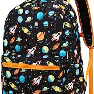 CAMTOP Kids Backpack Preschool Kindergarten Bookbag Toddler School Bag for Age 3-8 Boys and Girls(Rocket Planet)