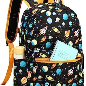 CAMTOP Kids Backpack Preschool Kindergarten Bookbag Toddler School Bag for Age 3-8 Boys and Girls(Rocket Planet)