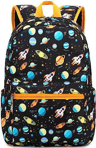 CAMTOP Kids Backpack Preschool Kindergarten Bookbag Toddler School Bag for Age 3-8 Boys and Girls(Rocket Planet)