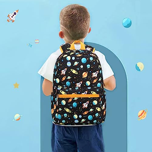 CAMTOP Kids Backpack Preschool Kindergarten Bookbag Toddler School Bag for Age 3-8 Boys and Girls(Rocket Planet)