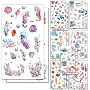 rub on transfers for crafts, 16sheets marine theme rub on transfer stickers rub on stickers transfer stickers rub on transfer rub on transfer paper rub on decals transfers for crafts for scrapbooking
