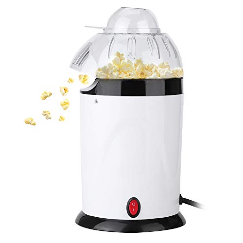 Ozgkee Household Mini Electric Blower Automatic Popcorn Popper Popcorn Maker EU Plug 220-240V White