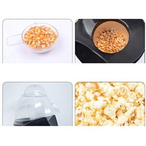 Ozgkee Household Mini Electric Blower Automatic Popcorn Popper Popcorn Maker EU Plug 220-240V White