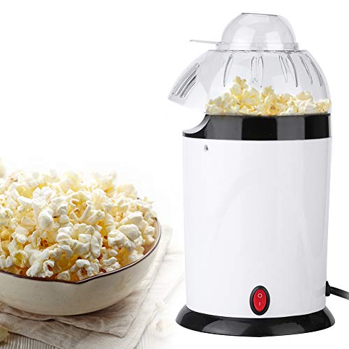 Ozgkee Household Mini Electric Blower Automatic Popcorn Popper Popcorn Maker EU Plug 220-240V White