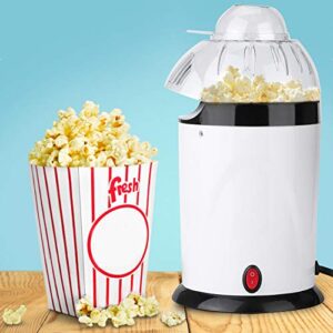 Ozgkee Household Mini Electric Blower Automatic Popcorn Popper Popcorn Maker EU Plug 220-240V White