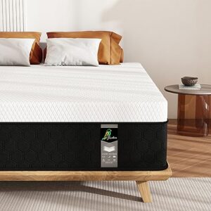 jeekea full size mattress in a box - 10 inch memory foam mattress full size bed - hybrid mattress full for back pain relief - medium firm mattress with motion isolation & strong edge support