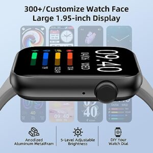 TaiSounds Smart Watch for Women Men 1.95 Display Bluetooth smartwatch for Women Men