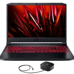 acer Nitro 5 AN515-57 Gaming & Business Laptop (Intel i7-11800H 8-Core, 32GB RAM, 1TB SATA SSD, GeForce RTX 3050 Ti, 15.6" 144Hz Full HD (1920x1080), WiFi, Win 10 Pro) with G2 Universal Dock