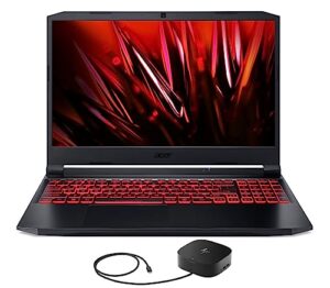 acer nitro 5 an515-57 gaming & business laptop (intel i7-11800h 8-core, 32gb ram, 1tb m.2 sata ssd + 2tb hdd, geforce rtx 3050 ti, 15.6" 144hz win 11 home) with g2 universal dock