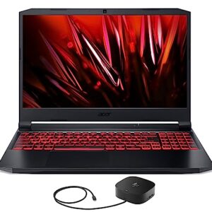 acer Nitro 5 AN515-57 Gaming & Business Laptop (Intel i7-11800H 8-Core, 8GB RAM, 1TB PCIe SSD + 1TB HDD, GeForce RTX 3050 Ti, 15.6" 144Hz Full HD (1920x1080), Win 10 Pro) with G2 Universal Dock