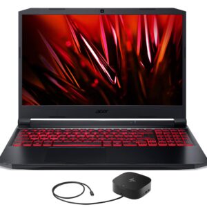 acer Nitro 5 AN515-57 Gaming & Business Laptop (Intel i7-11800H 8-Core, 16GB RAM, 128GB PCIe SSD + 500GB HDD, GeForce RTX 3050 Ti, 15.6" 144Hz Win 11 Home) with G2 Universal Dock