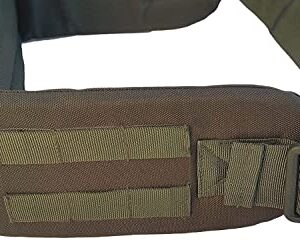 A.L.I.C.E Kidney Belt and Alice Kidney pad with Strap belt/tactical belt/Hip Belt/Kidney belt for framed rucksack LC-2/ALICE Pack olive green