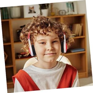 LIGHTAOTAO Kids Wired Headphones 1pc Headphones Over-Ear Headphones Boys Headphones for Noise Canceling Earbuds Headphone Foldable Stereo Headphones Abs Red Music Children Headset