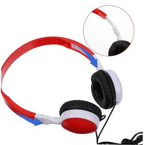 LIGHTAOTAO Kids Wired Headphones 1pc Headphones Over-Ear Headphones Boys Headphones for Noise Canceling Earbuds Headphone Foldable Stereo Headphones Abs Red Music Children Headset