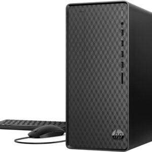 HP M01-F2254 Home & Business Desktop (Intel i3-12100 4-Core, 8GB RAM, 1TB m.2 SATA SSD, Intel UHD 730, WiFi, Bluetooth, HDMI, USB 3.1, Dark Black, Win 11 Home) Refurbished (Renewed)