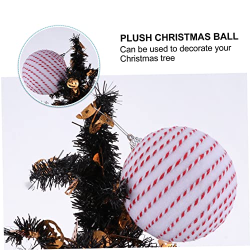 BESTOYARD 2pcs Christmas Balls Nativity Ornaments Christmas Balls Decorations Christmas Hanging Bauble Prom Decorations Christmas Decor White Decorations Christmas Pendant Ornaments 8 Cm