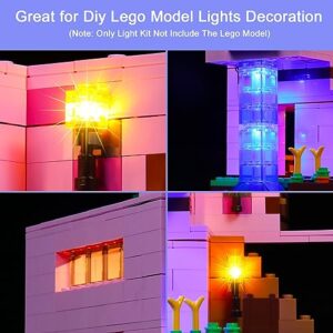 Hilighting Upgraded Light Kit for Lego Minecraft The Pig House Building Set, Compatible with Lego 21170 (Model Not Included)