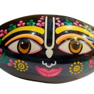 Katyayni Painted Shaligram Stone for Pooja (Colored)