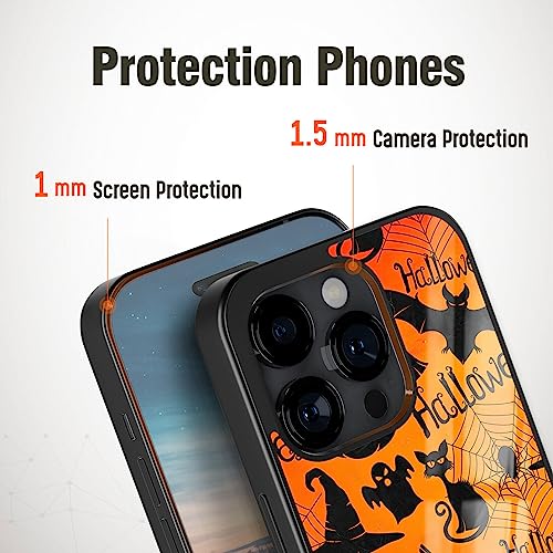 Cute Halloween Phone Cases Cool Cover for iPhone 11 12 13 14 Pro Max Plus Mini Xr Xs| Samsung Note 7 8 9 10 20 S21 S22 S23 Ultra Plus| Moto Edge 20 Pro Lite| Pixel 4 5 6 7 Pro (Spider Web)