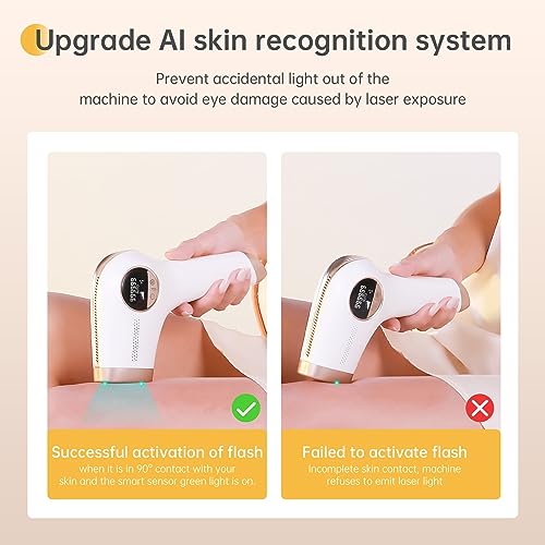 Aopvui Laser Hair Removal for Women, At Home Painless IPL Hair Removal with Red-Wave Light for Bikini Leg Facial Use High Energy IPL Hair Remover Device